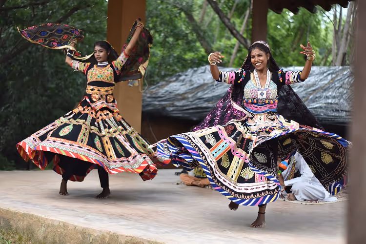 Kalbelia-Tänzerinnen auf der Pushkar-Messe