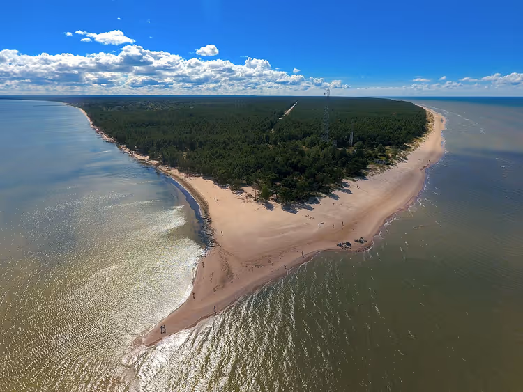 Nordspitze von Kap Kolka an der Ostsee