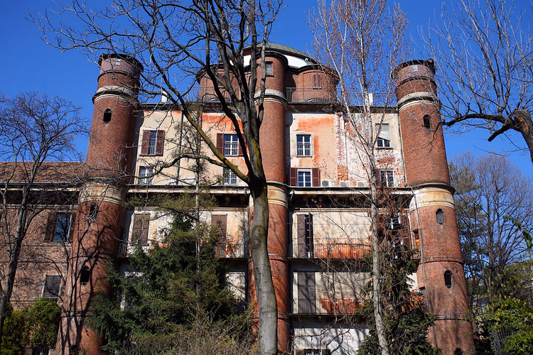 Den gamle Brera-observatorietbygningen med tårn i murstein