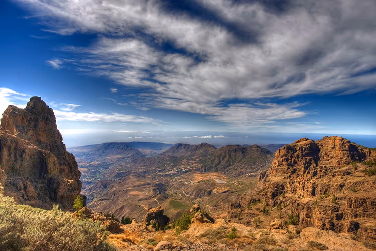 Berglandschaft der Caldera de Tirajana, Gran Canaria