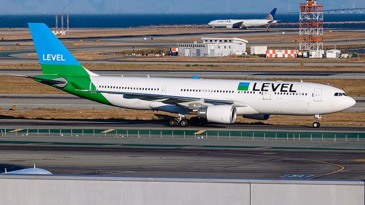 Level Airbus A330 som takser