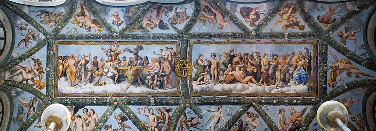 Teto da Loggia de Psique na Villa Farnesina