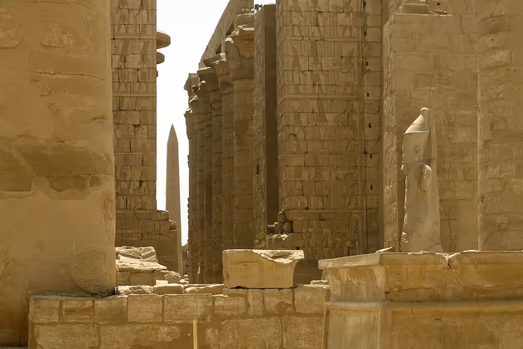 Columns of Karnak Temple in the morning