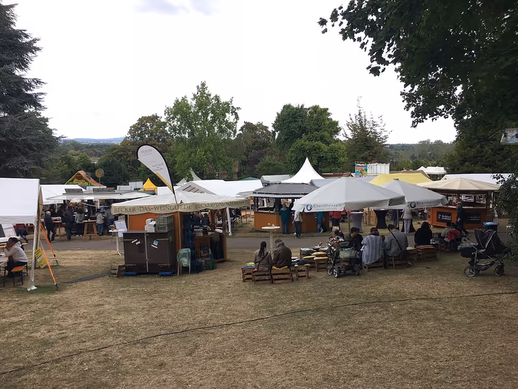 Weinmarkt in Mainz im Stadtpark