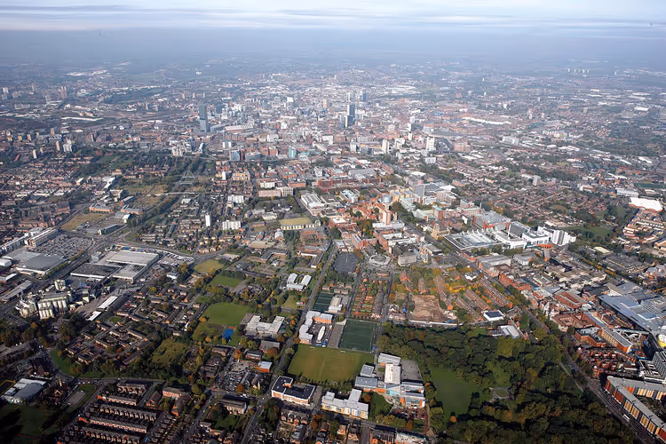 Vue aérienne de Manchester