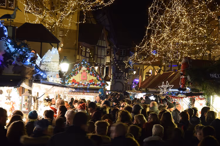 Kerstmarkt in het oude Colmar