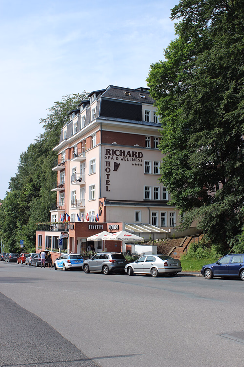 Fasade på Hotel Richard Spa & Wellness