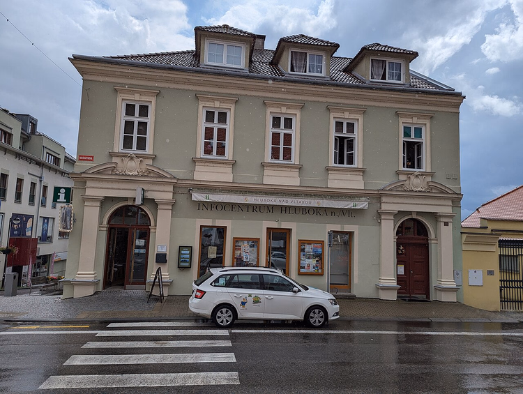 Hluboká nad Vltavou'da Masaryk Caddesi, tarihi ev