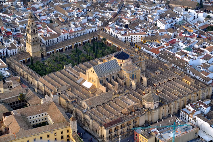 Luftfoto av moské-katedralen i Córdoba