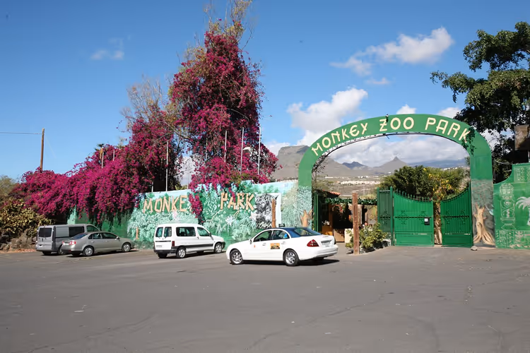 Kemerli ve kapılı Monkey Park girişi