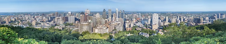 Panorama van Montreal vanaf de Mont Royal