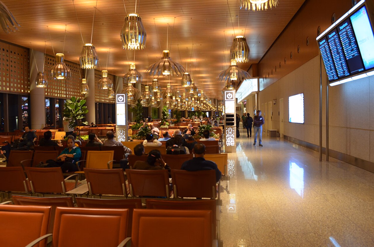 Venteområde ved Mumbai Terminal T2s gater