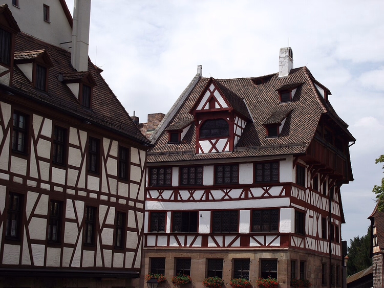 Albrecht Dürers vakwerkhuis in Neurenberg