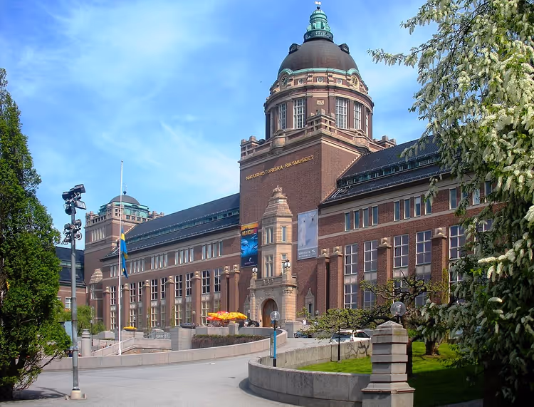 Gevel van het Zweeds Natuurhistorisch Museum in Stockholm