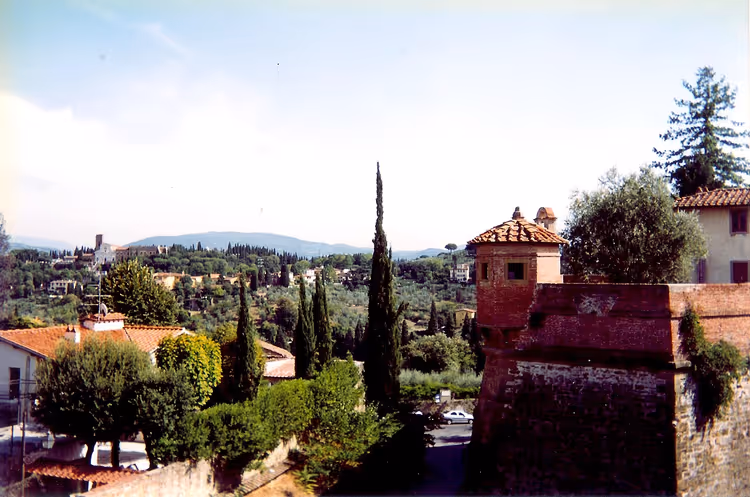 Panorama von Oltrarno vom Forte Belvedere