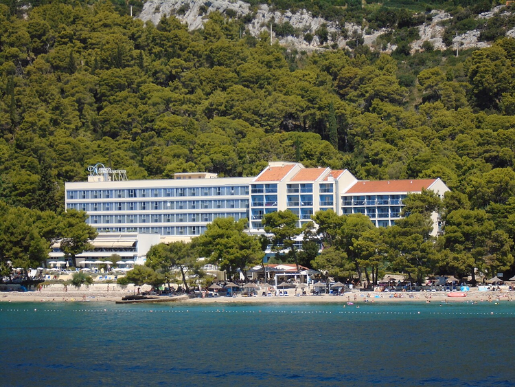 Aminess Grand Azur Hotel am Strand, Blick vom Meer