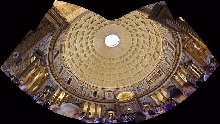 Pantheon-kuppelen med oculus, interiør