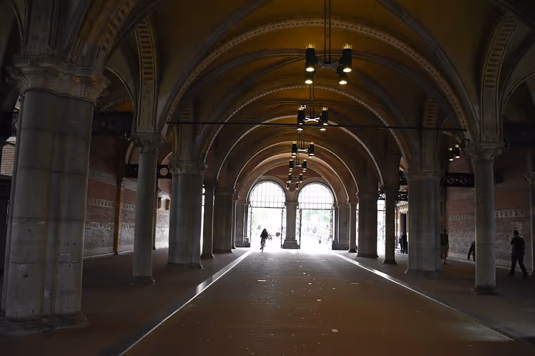 Rijksmuseum ad Amsterdam all'alba