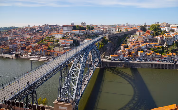 Dom Luís I-broen over Douro-elven i Porto