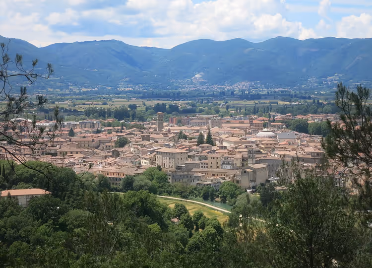 Panorama de Rieti depuis la colline San Mauro