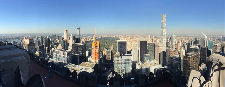 Blick von der Aussichtsplattform Top of the Rock