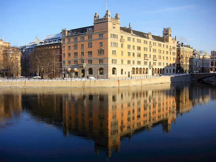 Rosenbad-komplekset ved vannet i Stockholm