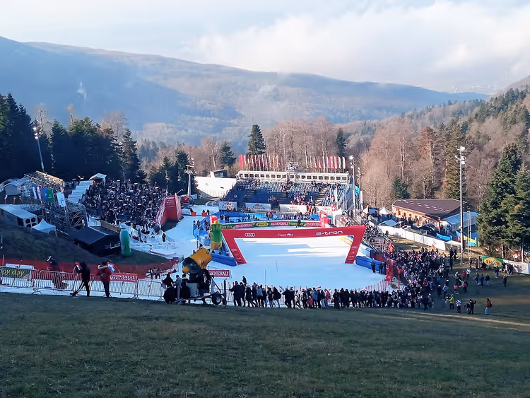 Winterpiste am Sljeme bei Zagreb