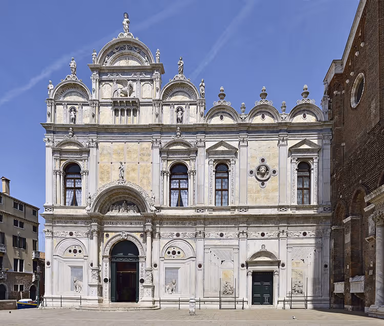 Fasaden til Scuola di San Marco i Venezia