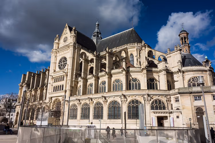Südfassade der Kirche Saint-Eustache in Paris