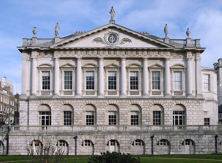 Green Park'tan Spencer House'ın Palladyen cephesi
