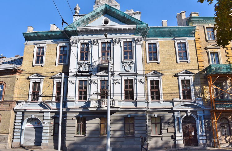 Vilnius'taki Yahudi Müzesi'nin tarihi binasının cephesi