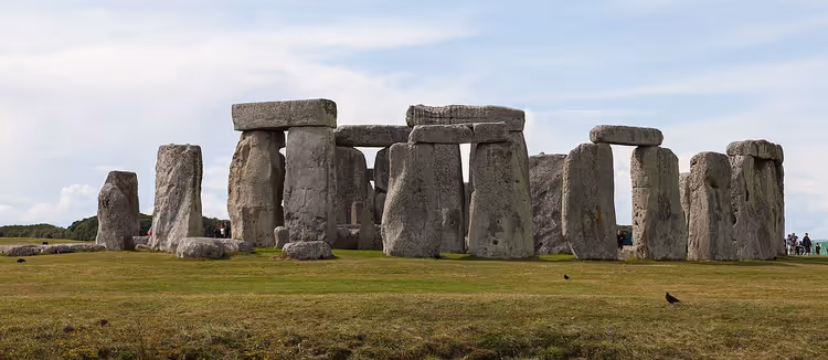 İngiltere'deki Stonehenge'in antik taş megalitleri