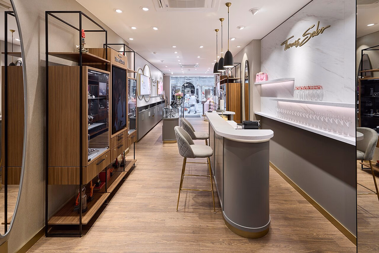 Interieur van de Thomas Sabo-boetiek in München