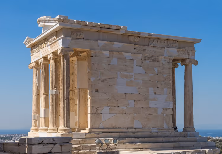 Tempelet Athena Nike på akropolis i Athen