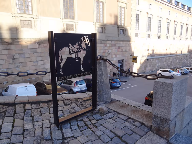 Museum Livrustkammaren bord met een paard