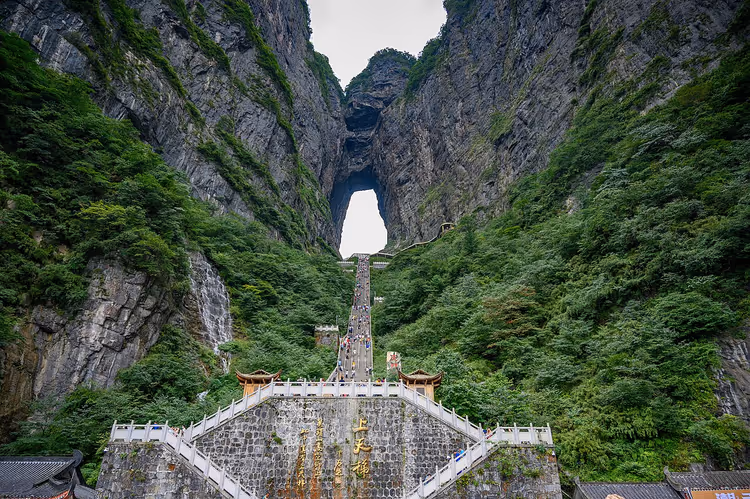 Tianmen-Berg und gläserner Pfad
