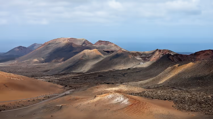 Timanfaya volcanic landscape in Lanzarote
