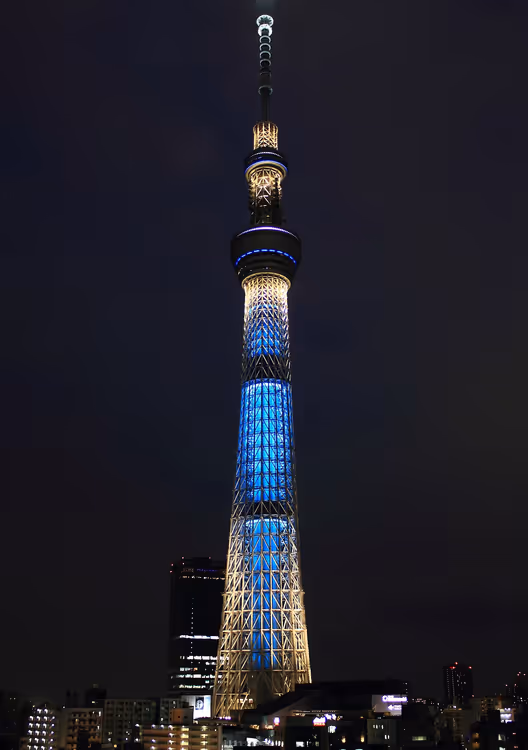 Geceleyin Tokyo Skytree