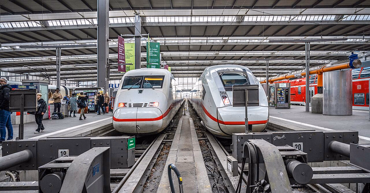 Trenes ICE en la estación central de Múnich