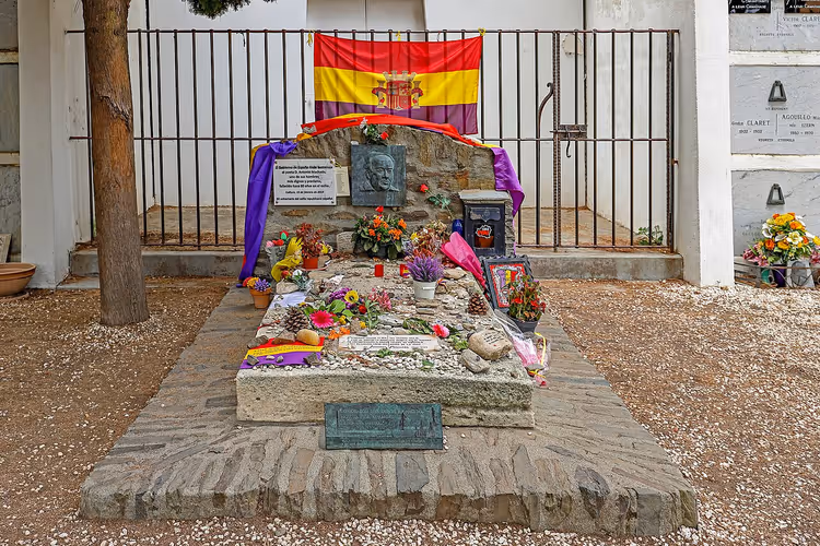 Graf van Antonio Machado in Collioure
