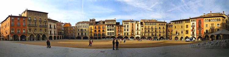 Panorama over Plaça Major i Vic