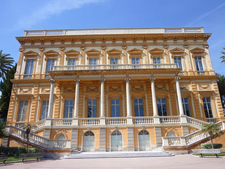 Fasaden til Villa Thomson - Museet for skjønnkunst i Nice