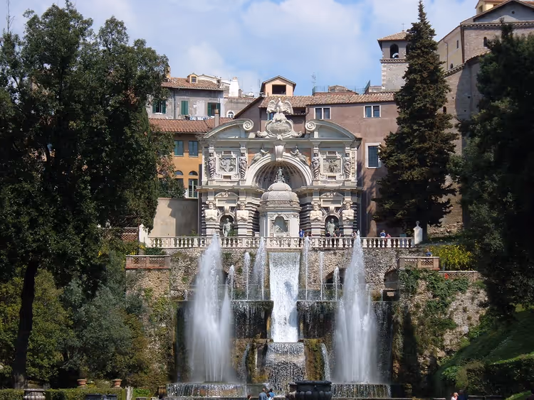 Watervallen van Villa d'Este in Tivoli