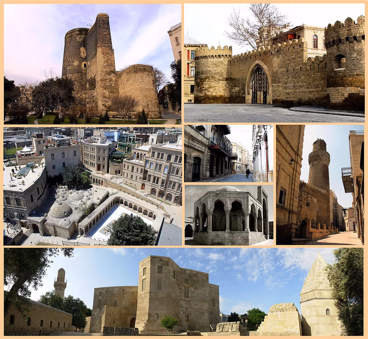 Antica fortezza di Icherisheher a Baku