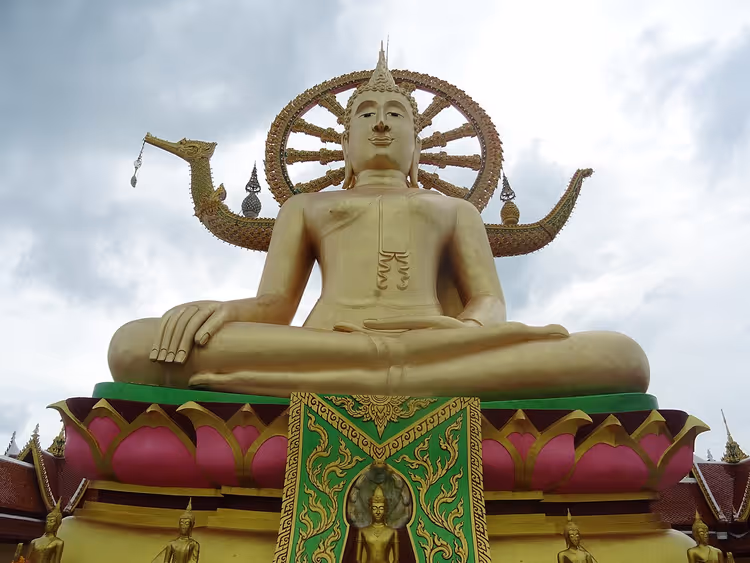 Gullbuddha på Koh Samui