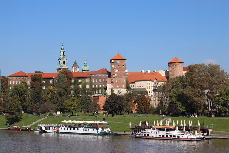 Château du Wawel au-dessus de la Vistule