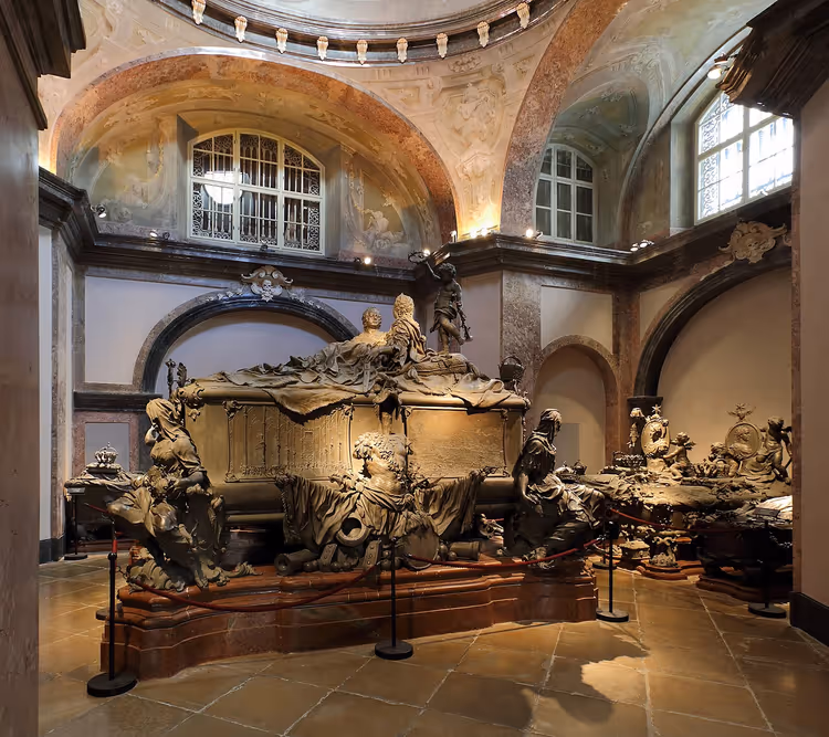 Crypte impériale des Capucins avec les sarcophages des Habsbourg