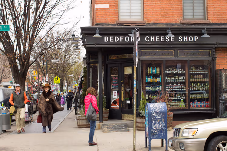 Käseladen-Schaufenster in Bedford, Williamsburg