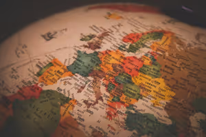 white red and green map