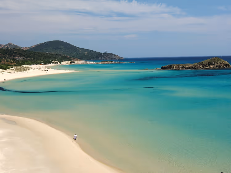 Chia beach in southern Sardinia